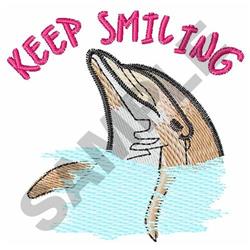 smiling beginner-friendly machine embroidery - KEEP SMILING perfect for Backpacks