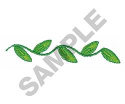 quick stitch leaf machine embroidery pattern - LEAF BORDER for festive table runners