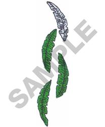 Leaf Border - 4x4 leaf beginner-friendly embroidery design for kitchen tea towels