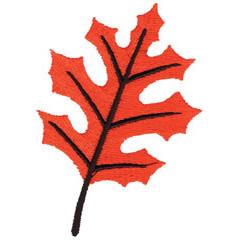 beginner-friendly autumn tree machine embroidery pattern - LEAF for reusable tote bags