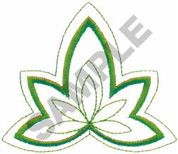 leaf quick stitch machine embroidery - LEAF PATTERN 255 perfect for kitchen tea towels