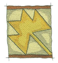 detailed autumn leaf machine embroidery pattern - Leaf Square for Sustainable Fashion Accessories