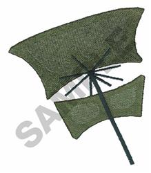 Leaf structure in varying green hues, featuring a central stem and organic design for a floral touch.