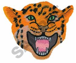 cat detailed machine digital embroidery - LEOPARD perfect for decorative pillow covers