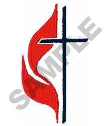 METHODIST - 4x4 cross quick stitch machine embroidery design perfect for T-Shirts