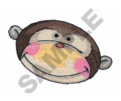 MONKEY - 4x4 monkey beginner-friendly embroidery design for decorative pillow covers