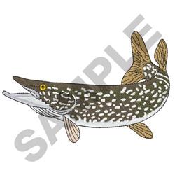 pike detailed machine embroidery - NORTHERN PIKE perfect for patchwork quilt blocks