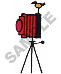 OLD CAMERA - 4x4 bird quick stitch machine embroidery design perfect for Camera Bags