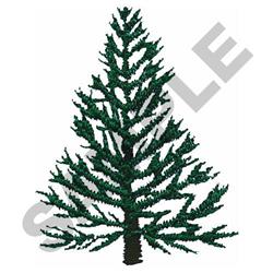 quick stitch christmas tree machine embroidery pattern - PINE TREE for decorative pillow covers