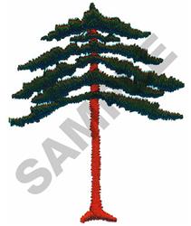 quick stitch tree machine embroidery pattern - PINE TREE perfect for Craft Bags