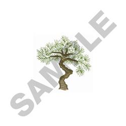 quick stitch tree machine embroidery pattern - PINE TREE for decorative pillow covers