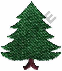 PINE TREE - 4x4 tree beginner-friendly machine embroidery design for reusable tote bags