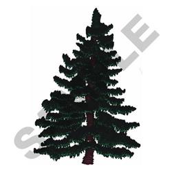 quick stitch christmas tree machine embroidery pattern - PINE TREE for decorative pillow covers