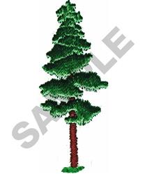 quick stitch tree machine embroidery pattern - PINE TREE for patchwork quilt blocks