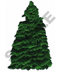 PINE TREE - 4x4 tree beginner-friendly embroidery design for patchwork quilt blocks