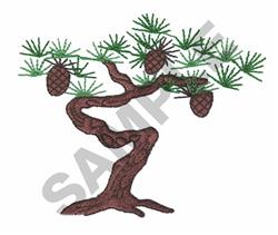 beginner-friendly easter tree machine embroidery pattern - PINE TREE for decorative pillow covers