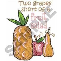 Playful pineapple with an apple and pear, vibrant colors highlight the fun fruit theme.