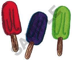 beginner-friendly popsicle machine embroidery pattern - POPSICLES for Picnic Blankets