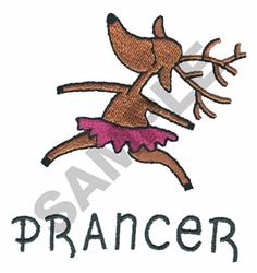 PRANCER - 4x4 reindeer beginner-friendly embroidery design for Christmas stockings