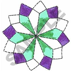 detailed star machine embroidery pattern - QUILT PATTERN for patchwork quilt blocks
