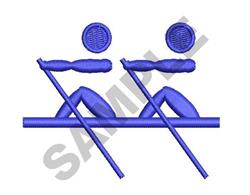skull beginner-friendly machine digital embroidery - Rowing perfect for kitchen aprons