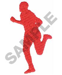 quick stitch runner machine embroidery pattern - RUNNER perfect for Race Bib Holders