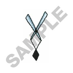 Scissors with sharp blades and a comfortable handle, featuring a minimalist blue and black design.