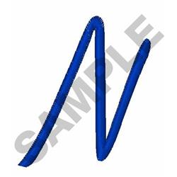 quick stitch alph machine embroidery pattern - SCRIPT ALPH N perfect for kitchen aprons