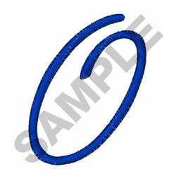 alph quick stitch machine embroidery - SCRIPT ALPH O perfect for cute baby onesies
