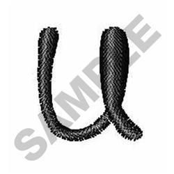 Script Letter u
