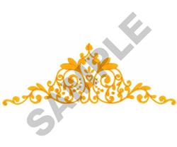 border detailed machine digital embroidery - SCROLL BORDER perfect for Baby Blankets
