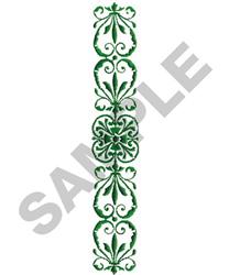 beginner-friendly border machine embroidery pattern - SCROLL BORDER for decorative wall hangings