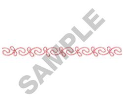 border beginner-friendly machine embroidery - SCROLL BORDER for kitchen tea towels