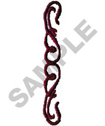 SCROLL BORDER - 4x4 border quick stitch embroidery design for formal clothing