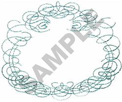 border beginner-friendly machine embroidery - SCROLL BORDER for kitchen tea towels