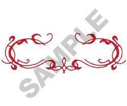 border quick stitch machine embroidery - SCROLL BORDER for Floral Arrangements
