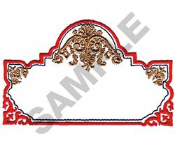 SCROLL BOX - 5x7 box beginner-friendly embroidery design for festive table runners