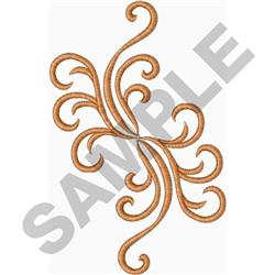 Scroll - 6x10 scroll detailed machine embroidery design perfect for reusable tote bags