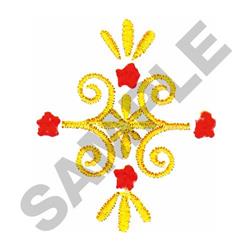 SCROLL - 4x4 scroll quick stitch machine embroidery design perfect for kitchen aprons
