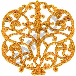 SCROLL - 4x4 scroll beginner-friendly embroidery design for Childrens Clothing