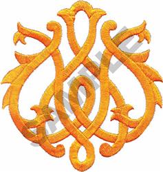 scroll detailed machine digital embroidery - SCROLL perfect for Home Textiles