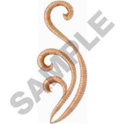 Scroll - 4x4 scroll quick stitch machine embroidery design for patchwork quilt blocks