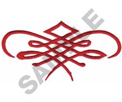 SCROLL - 4x4 scroll beginner-friendly machine embroidery design for reusable tote bags
