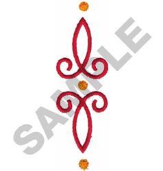 SCROLL PLACKET - 4x4 placket quick stitch embroidery design for Upscale Table Settings