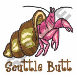 SCUTTLE BUTT - 4x4 butt detailed machine embroidery design for cute baby onesies