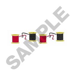 detailed border machine embroidery pattern - SEWING THREAD BORDER for kitchen tea towels