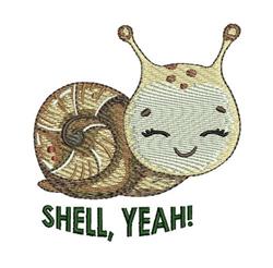 detailed snail machine embroidery pattern - SHELL YEAH perfect for Kids Apparel