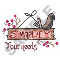 SIMPLIFY YOUR NEEDS - 4x4 bird detailed machine embroidery design for kitchen aprons