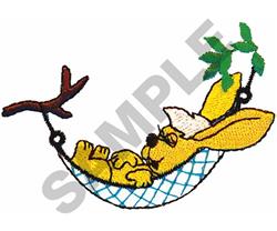 SLEEPING RABBIT - 4x4 bunny rabbit beginner-friendly embroidery design for Baby Blankets