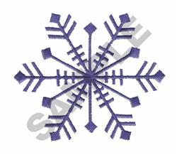 snowflake beginner-friendly machine embroidery - SNOWFLAKE for reusable tote bags